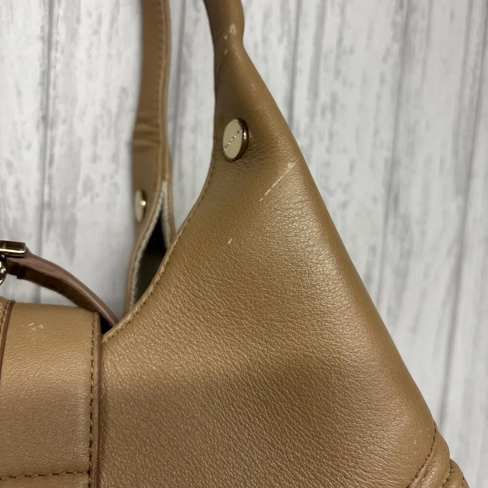 BVLGARI Chandra Handbag Tan Hobo